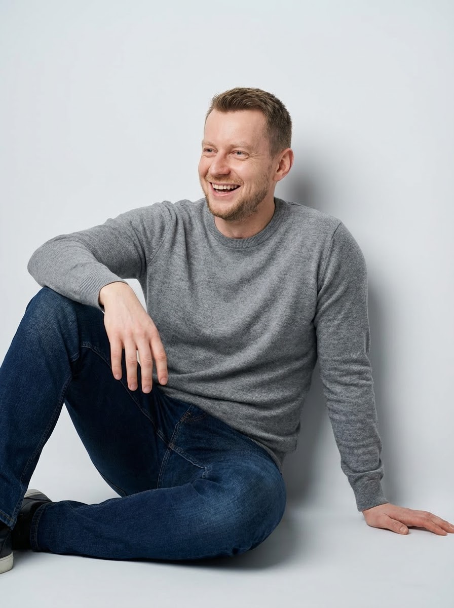 Przykład zdjęcia na Tindera - profesjonalna sesja w Białymstoku